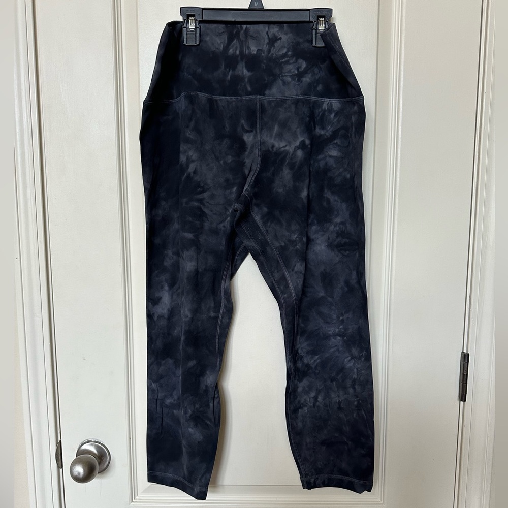Lululemon Align Leggings 24” Dye Pitch Grey Graphite Grey Size 14